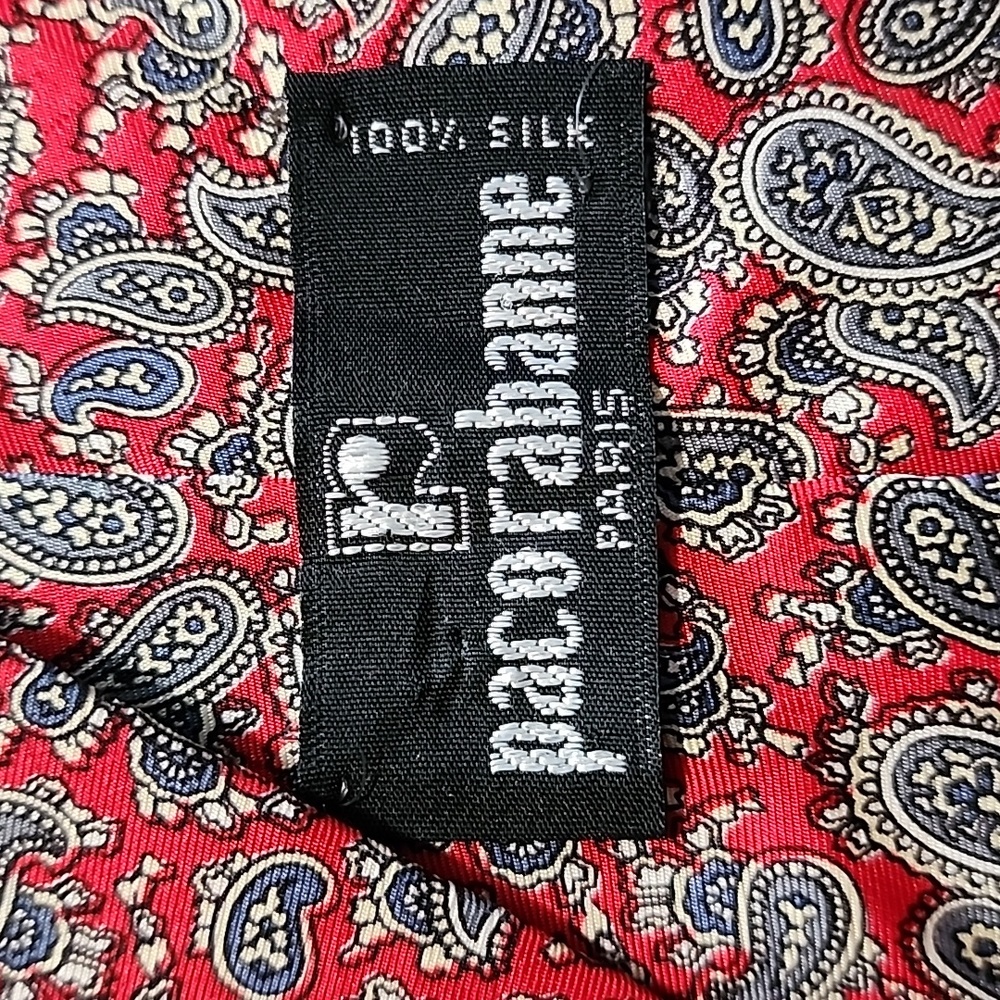 🎉 Paco Rabanne Slender Paisley Necktie 🎉 - Picture 3 of 4